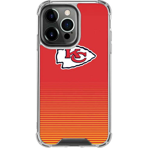 NFL Kansas City Chiefs Breakaway iPhone 14 Pro Clear Case