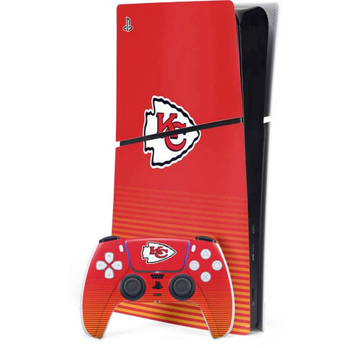 NFL Kansas City Chiefs Breakaway PS5 Slim Digital Edition Console Skin