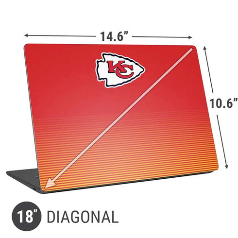 NFL Kansas City Chiefs Breakaway Universal Laptop 18in (14.6 x 10.6in) Skin