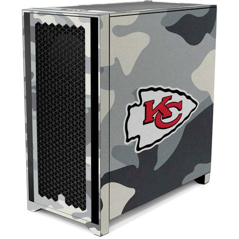 NFL Kansas City Chiefs Camo Corsair 4000D Tempered Glass Mid-Tower ATX Case Skin
