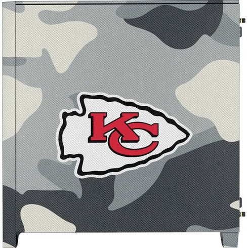 NFL Kansas City Chiefs Camo Corsair 4000D Tempered Glass Mid-Tower ATX Case Skin