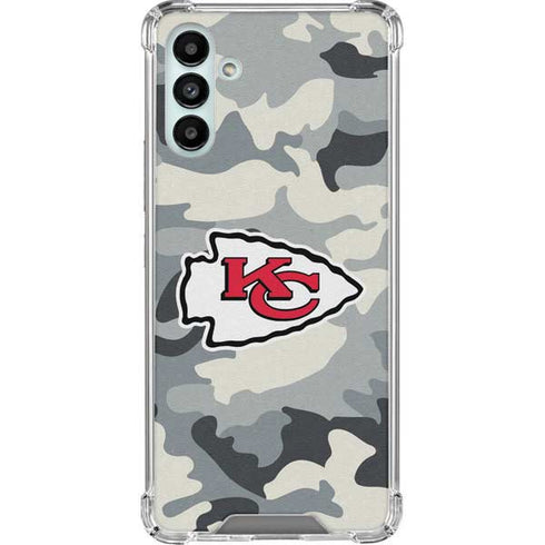 NFL Kansas City Chiefs Camo Galaxy A13 5G Clear Case