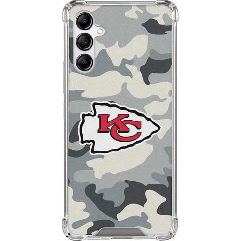 NFL Kansas City Chiefs Camo Galaxy A14 5G Clear Case