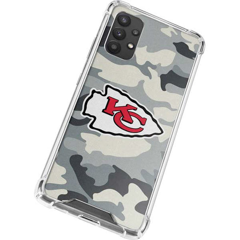 NFL Kansas City Chiefs Camo Galaxy A32 5G Clear Case