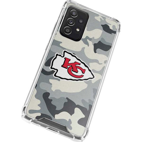 NFL Kansas City Chiefs Camo Galaxy A52 5G Clear Case