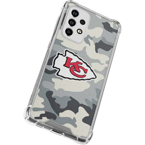 NFL Kansas City Chiefs Camo Galaxy A53 5G Clear Case