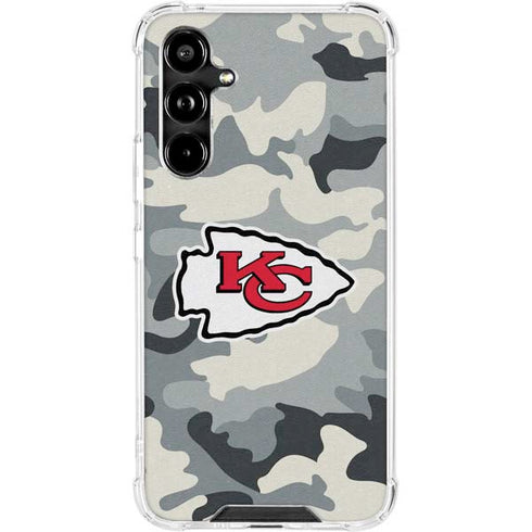 NFL Kansas City Chiefs Camo Galaxy A54 5G Clear Case