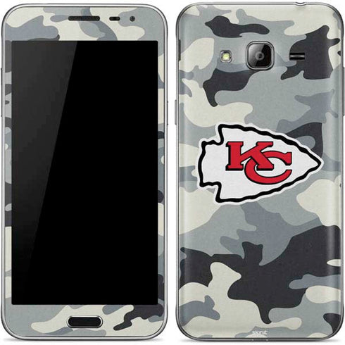 NFL Kansas City Chiefs Camo Galaxy J3 Skin