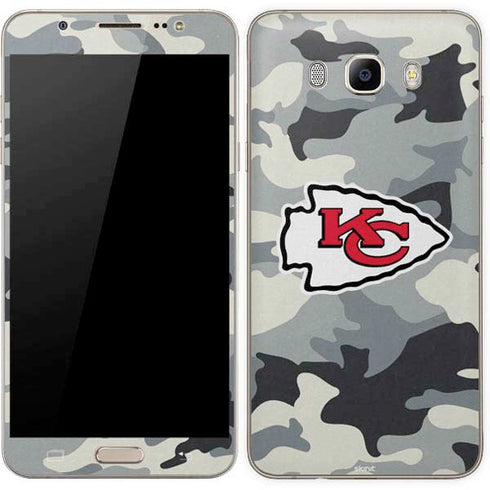 NFL Kansas City Chiefs Camo Galaxy J7 Skin