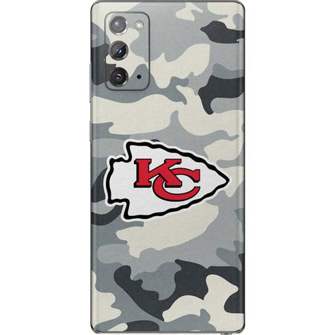 NFL Kansas City Chiefs Camo Galaxy Note20 5G Skin