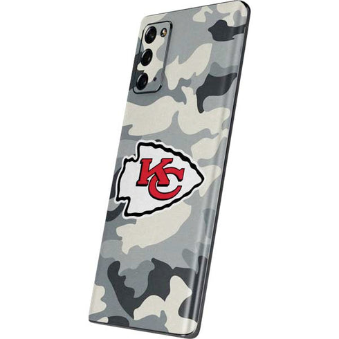 NFL Kansas City Chiefs Camo Galaxy Note20 5G Skin