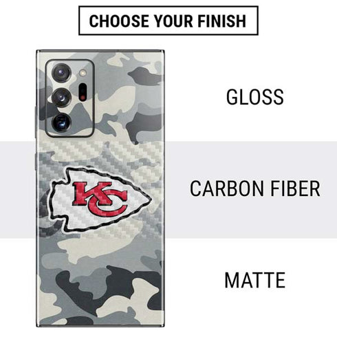 NFL Kansas City Chiefs Camo Galaxy Note20 Ultra 5G Skin