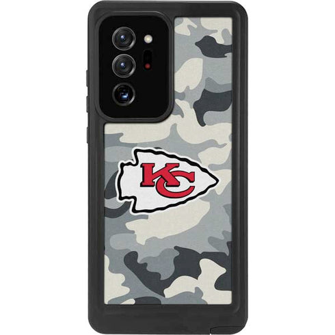 NFL Kansas City Chiefs Camo Galaxy Note20 Ultra 5G Waterproof Case