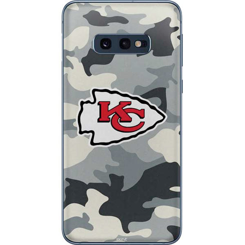 NFL Kansas City Chiefs Camo Galaxy S10e Skin