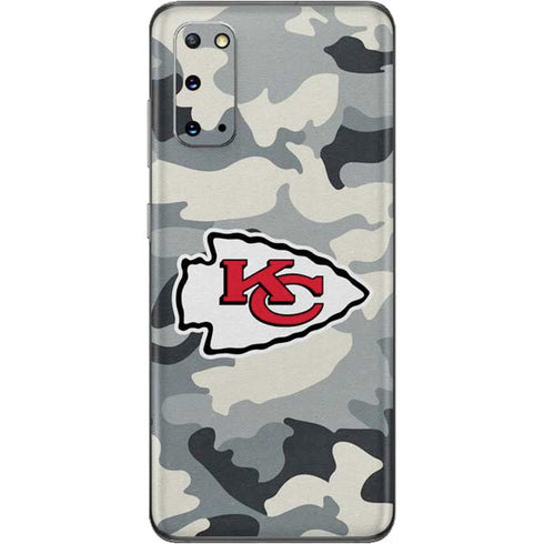 NFL Kansas City Chiefs Camo Galaxy S20 Skin