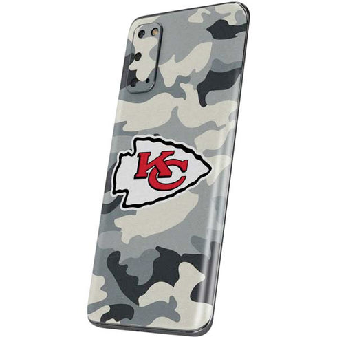 NFL Kansas City Chiefs Camo Galaxy S20 Skin