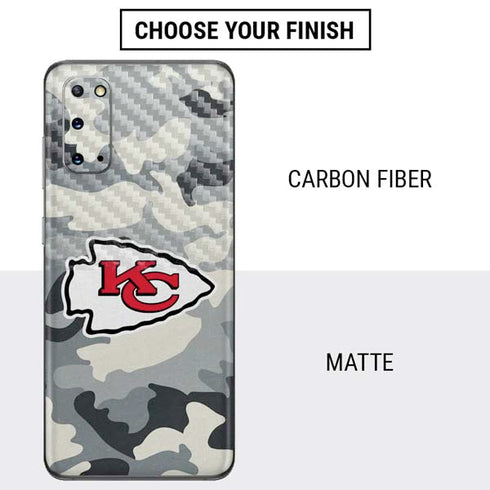 NFL Kansas City Chiefs Camo Galaxy S20 Skin