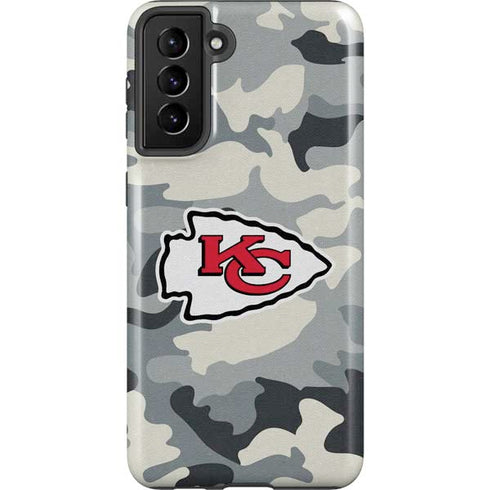 NFL Kansas City Chiefs Camo Galaxy S21 FE Pro Case