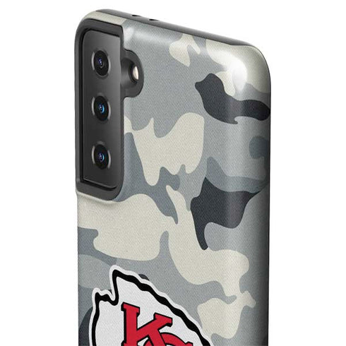 NFL Kansas City Chiefs Camo Galaxy S21 FE Pro Case