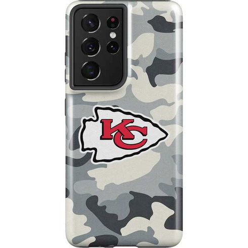 NFL Kansas City Chiefs Camo Galaxy S21 Ultra 5G Pro Case