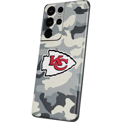 NFL Kansas City Chiefs Camo Galaxy S21 Ultra 5G Skin