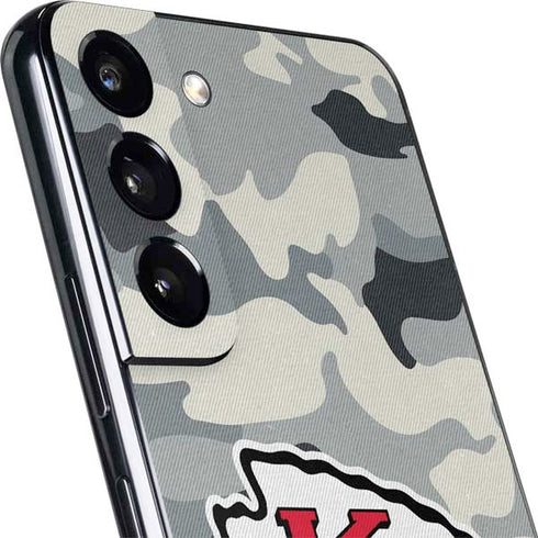 NFL Kansas City Chiefs Camo Galaxy S22 Skin
