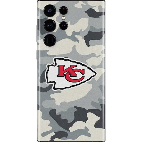 NFL Kansas City Chiefs Camo Galaxy S22 Ultra Skin