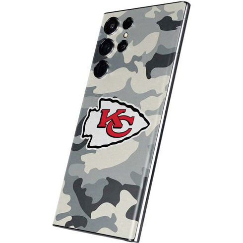 NFL Kansas City Chiefs Camo Galaxy S22 Ultra Skin