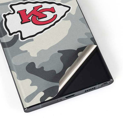 NFL Kansas City Chiefs Camo Galaxy S22 Ultra Skin