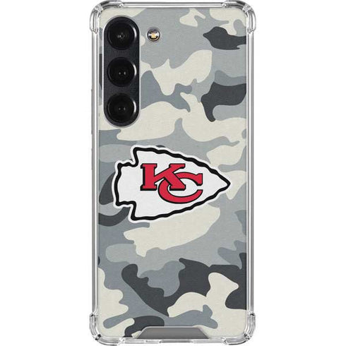 NFL Kansas City Chiefs Camo Galaxy S23 Clear Case