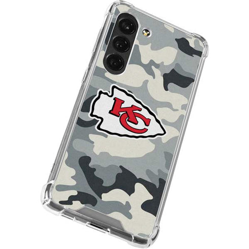 NFL Kansas City Chiefs Camo Galaxy S23 Clear Case
