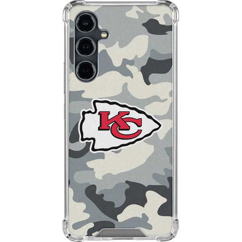 NFL Kansas City Chiefs Camo Galaxy S23 FE Clear Case
