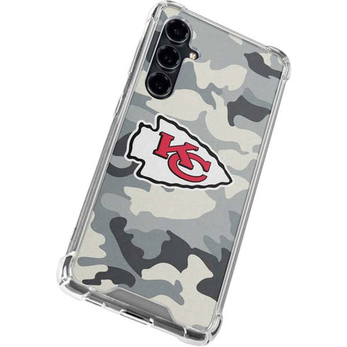 NFL Kansas City Chiefs Camo Galaxy S23 FE Clear Case