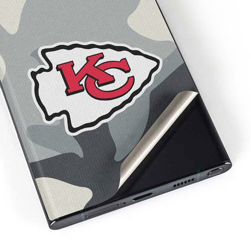 NFL Kansas City Chiefs Camo Galaxy S23 Ultra Skin