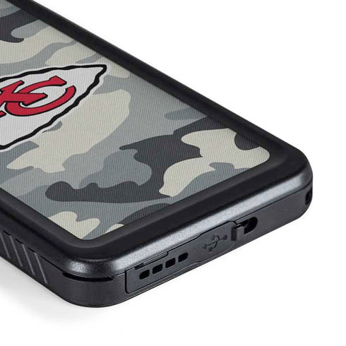 NFL Kansas City Chiefs Camo Galaxy S23 Waterproof Case