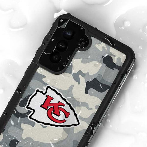 NFL Kansas City Chiefs Camo Galaxy S23 Waterproof Case