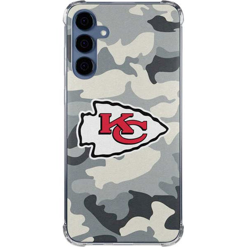 NFL Kansas City Chiefs Camo Galaxy S24 Clear Case