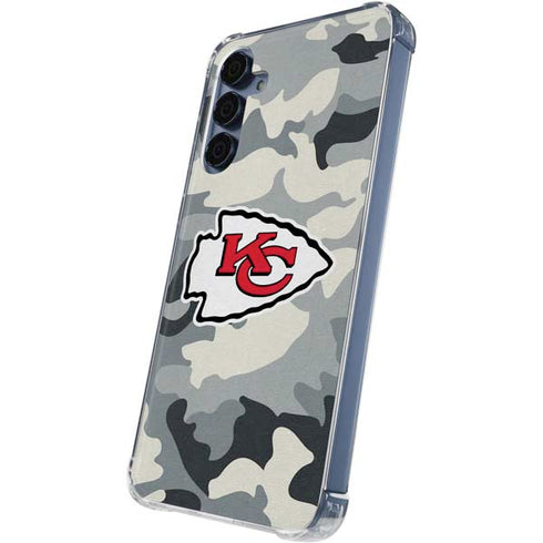 NFL Kansas City Chiefs Camo Galaxy S24 Clear Case