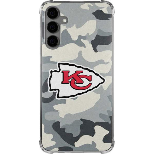NFL Kansas City Chiefs Camo Galaxy S24 Plus Clear Case
