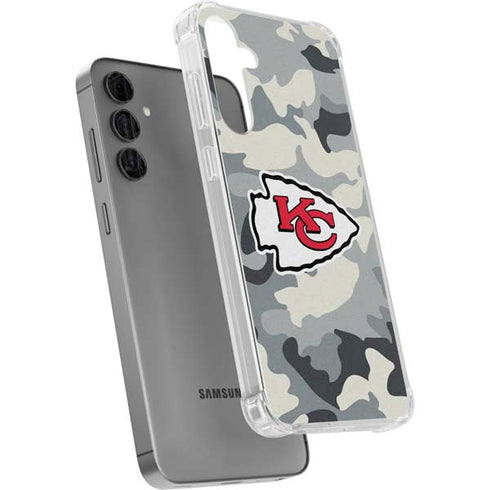 NFL Kansas City Chiefs Camo Galaxy S24 Plus Clear Case