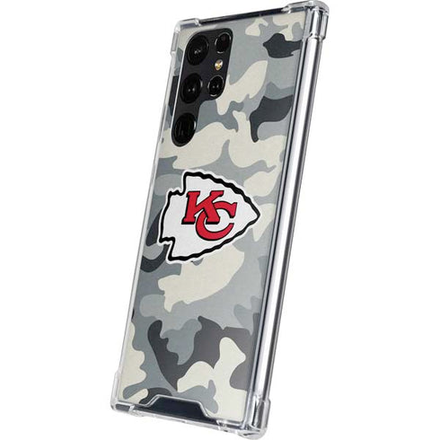 NFL Kansas City Chiefs Camo Galaxy S24 Ultra Clear Case