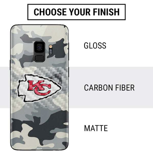 NFL Kansas City Chiefs Camo Galaxy S9 Skin