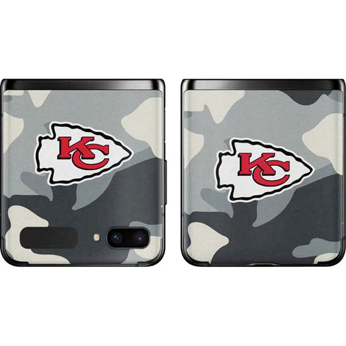 NFL Kansas City Chiefs Camo Galaxy Z Flip Skin