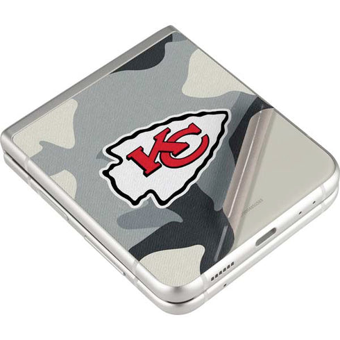 NFL Kansas City Chiefs Camo Galaxy Z Flip3 5G Skin