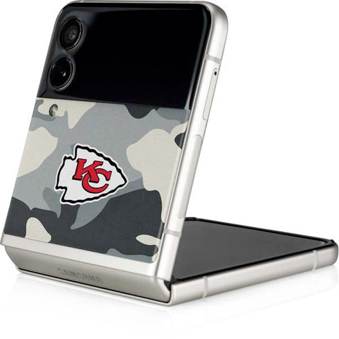 NFL Kansas City Chiefs Camo Galaxy Z Flip3 5G Skin