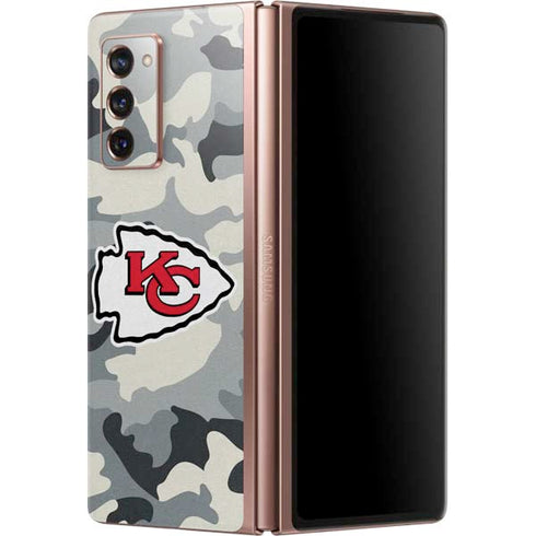 NFL Kansas City Chiefs Camo Galaxy Z Fold2 5G Skin