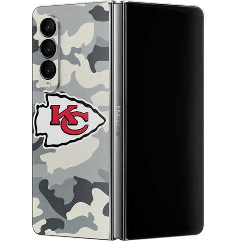 NFL Kansas City Chiefs Camo Galaxy Z Fold4 5G Skin