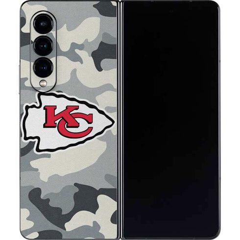 NFL Kansas City Chiefs Camo Galaxy Z Fold4 5G Skin
