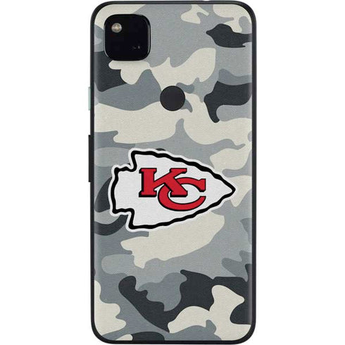 NFL Kansas City Chiefs Camo Google Pixel 4a Skin