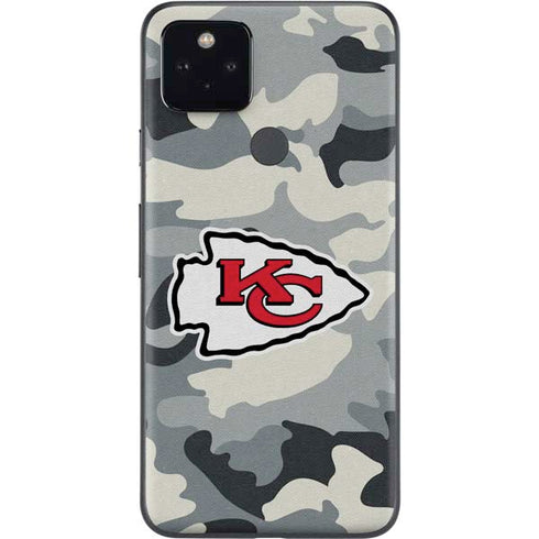 NFL Kansas City Chiefs Camo Google Pixel 5a Skin